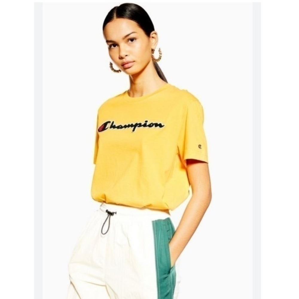 Champions Yellow Logo T-Shirt - Picture 2 of 10